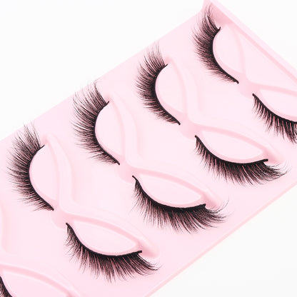 5 Pairs Doll-Like Natural False Eyelashes - Transparent Lash Band Cartoon Style False Lashes, Fairy-Like Design, Perfect For Cosplay - Reusable, Natural Look, Strip Eyelashes, Eyelashes, False Eyelashes
