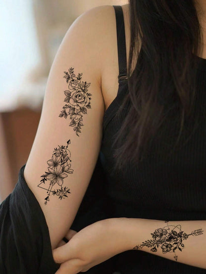 30 Creative Temporary Tattoo Stickers, Suitable For Both Men And Women, Realistic And Waterproof, And Any Place You Want