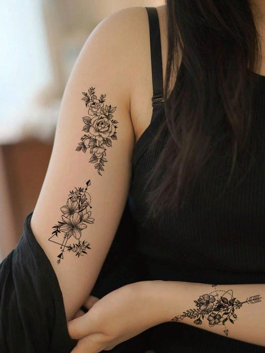 30 Creative Temporary Tattoo Stickers, Suitable For Both Men And Women, Realistic And Waterproof, And Any Place You Want