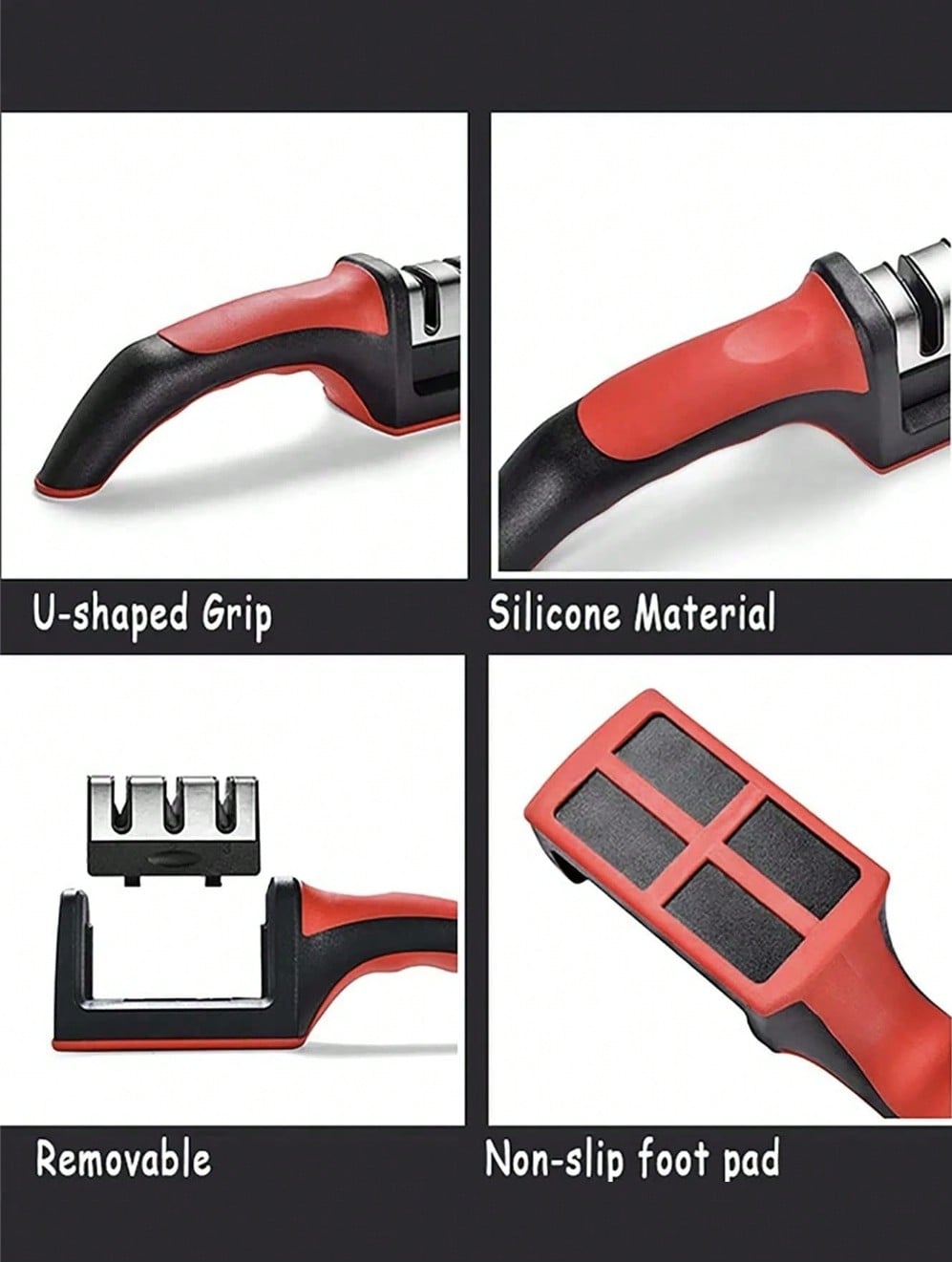 Kitchen Knife Sharpener Specialized Tool for Quick Angle-Setting and Edge-Opening For Household Kitchen Knives and Scissors Sharpening Stone