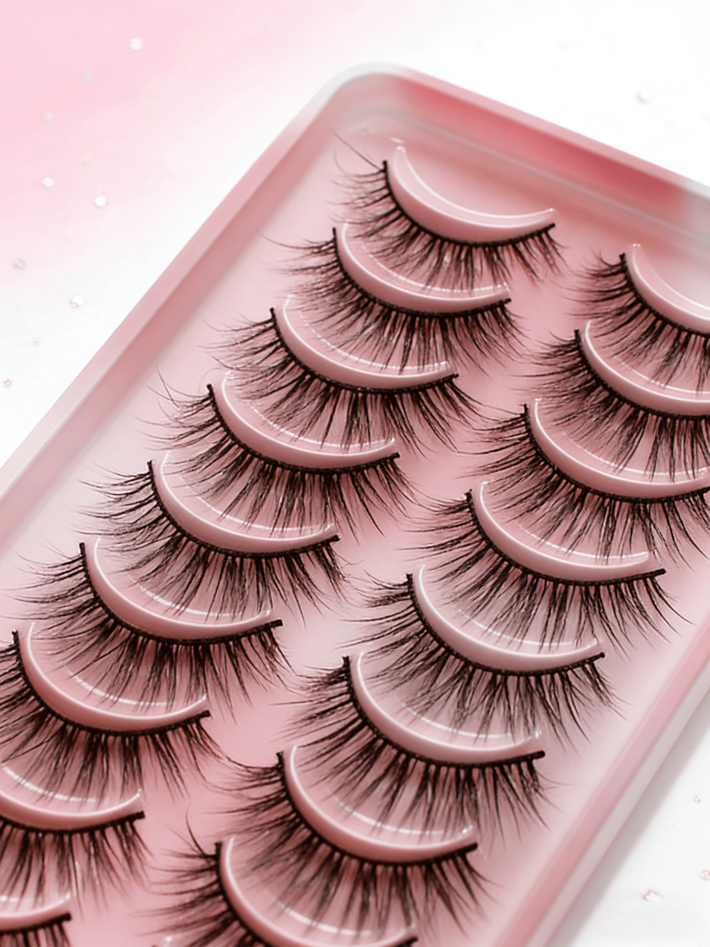 10 Pairs Faux Mink Eyelashes Natural Look Fluffy Wisply Soft Cross Wispy Eyelash Extension Makeup(04) Strip Lashes,Lashes,Eyelashes,Fake Lashes