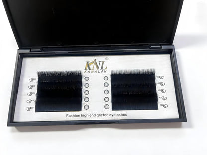 10 Trays MASSCAKU Easy Fan Eyelash Extensions C/D Curl 0.03 8-12mm & Mixed Tray Fluffy Eyelash Extensions 2D-10D Self-Fanning Lashes