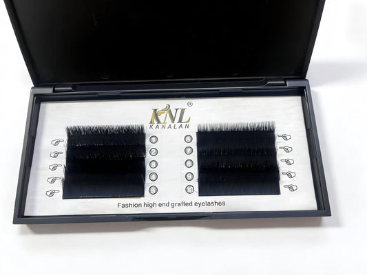 10 Trays MASSCAKU Easy Fan Eyelash Extensions C/D Curl 0.03 8-12mm & Mixed Tray Fluffy Eyelash Extensions 2D-10D Self-Fanning Lashes