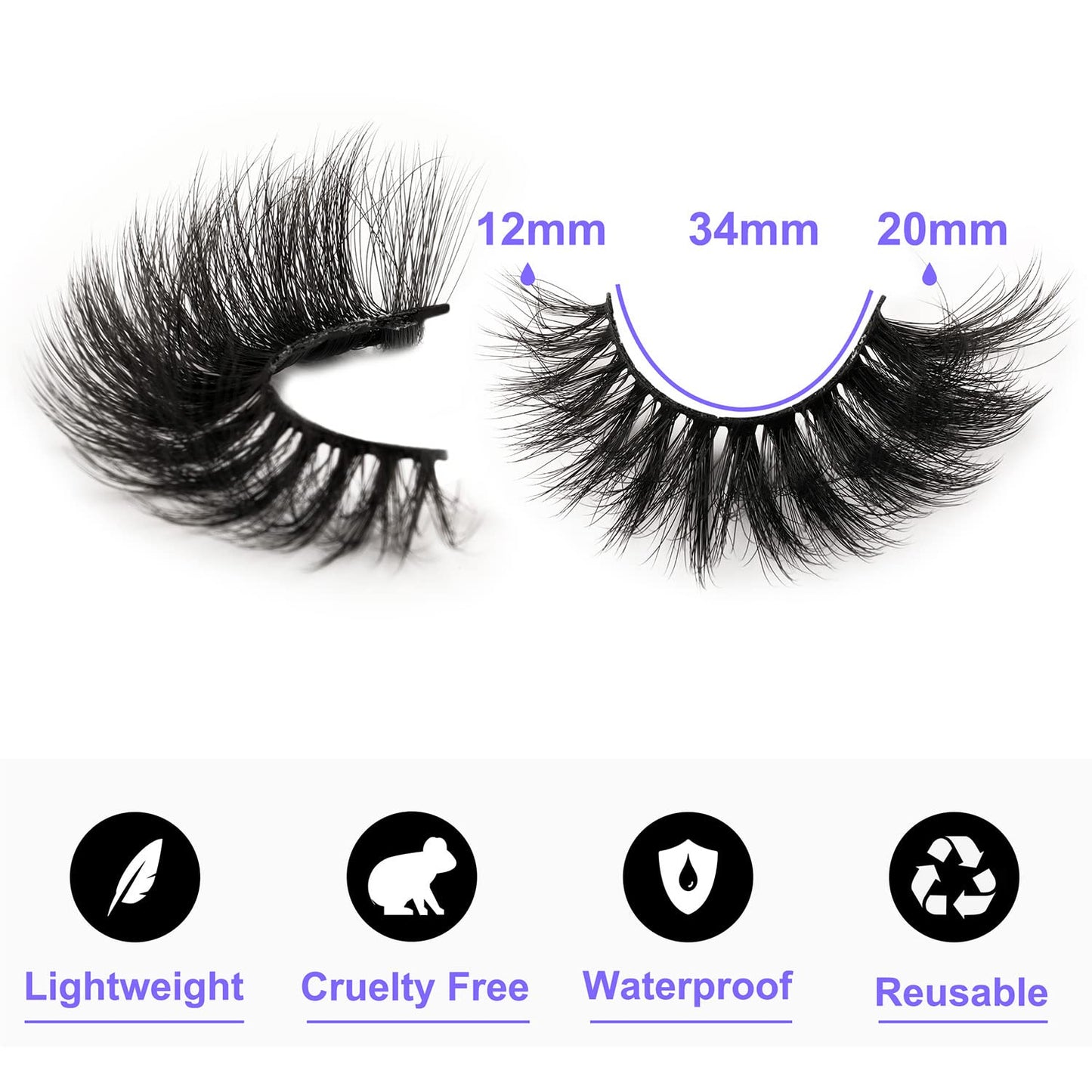 New 7 Pairs D Curl Volume Russian Volume Natural Fluffy Faux Eyelashes, Classic Cat Eye Mink False Eyelashes, Cross Wispy Dramatic Volume 5D Faux Eyelashes, Soft & Natural-Looking Eyelash Extension Makeup For A Natural Look