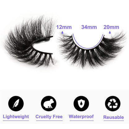New 7 Pairs D Curl Volume Russian Volume Natural Fluffy Faux Eyelashes, Classic Cat Eye Mink False Eyelashes, Cross Wispy Dramatic Volume 5D Faux Eyelashes, Soft & Natural-Looking Eyelash Extension Makeup For A Natural Look