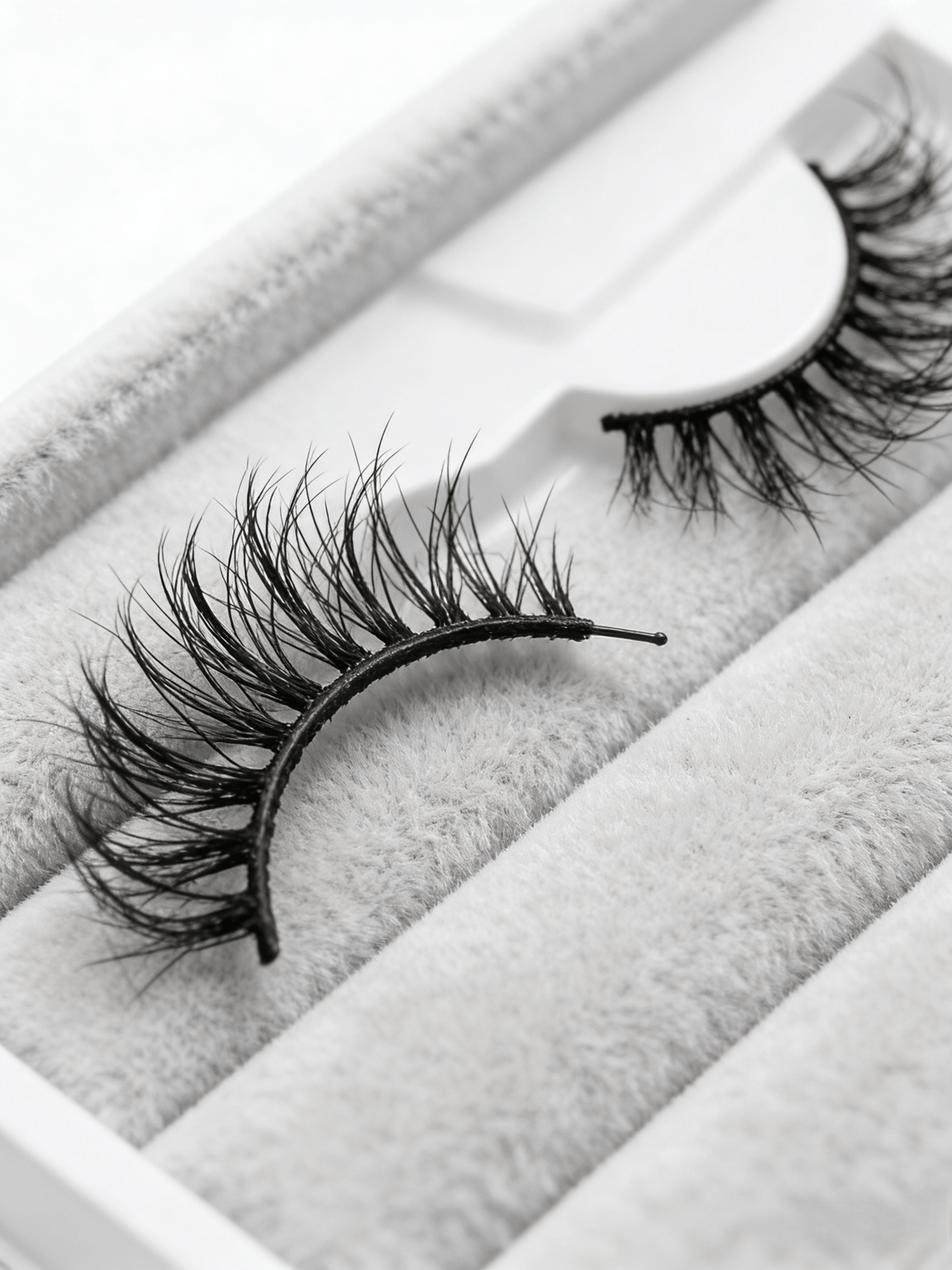 7 Pairs Full Strip False Eyelashes, Natural Look Crossed Dense Lashes, Clear Stem Integrated Lashes, Daily Makeup Tool, Japanese Anime Style Crossed Lashes, Convenient Application, Korean Celebrity Curly Fake Lashes