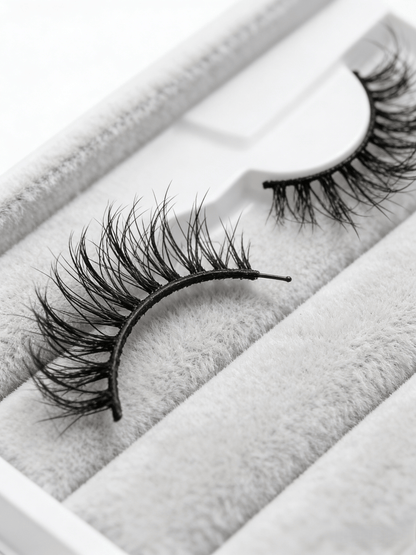 7 Pairs Full Strip False Eyelashes, Natural Look Crossed Dense Lashes, Clear Stem Integrated Lashes, Daily Makeup Tool, Japanese Anime Style Crossed Lashes, Convenient Application, Korean Celebrity Curly Fake Lashes