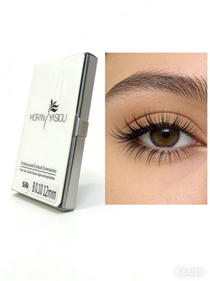 12 Rows L Curl Easy Fan False Eyelash Extensions New Fashion Professional Mink Lashes M Shape Individual Lashes For Makeup Lash Clusters,Eye Lash Clusters,Individual Eyelashes,Lashes,Fake Lashes