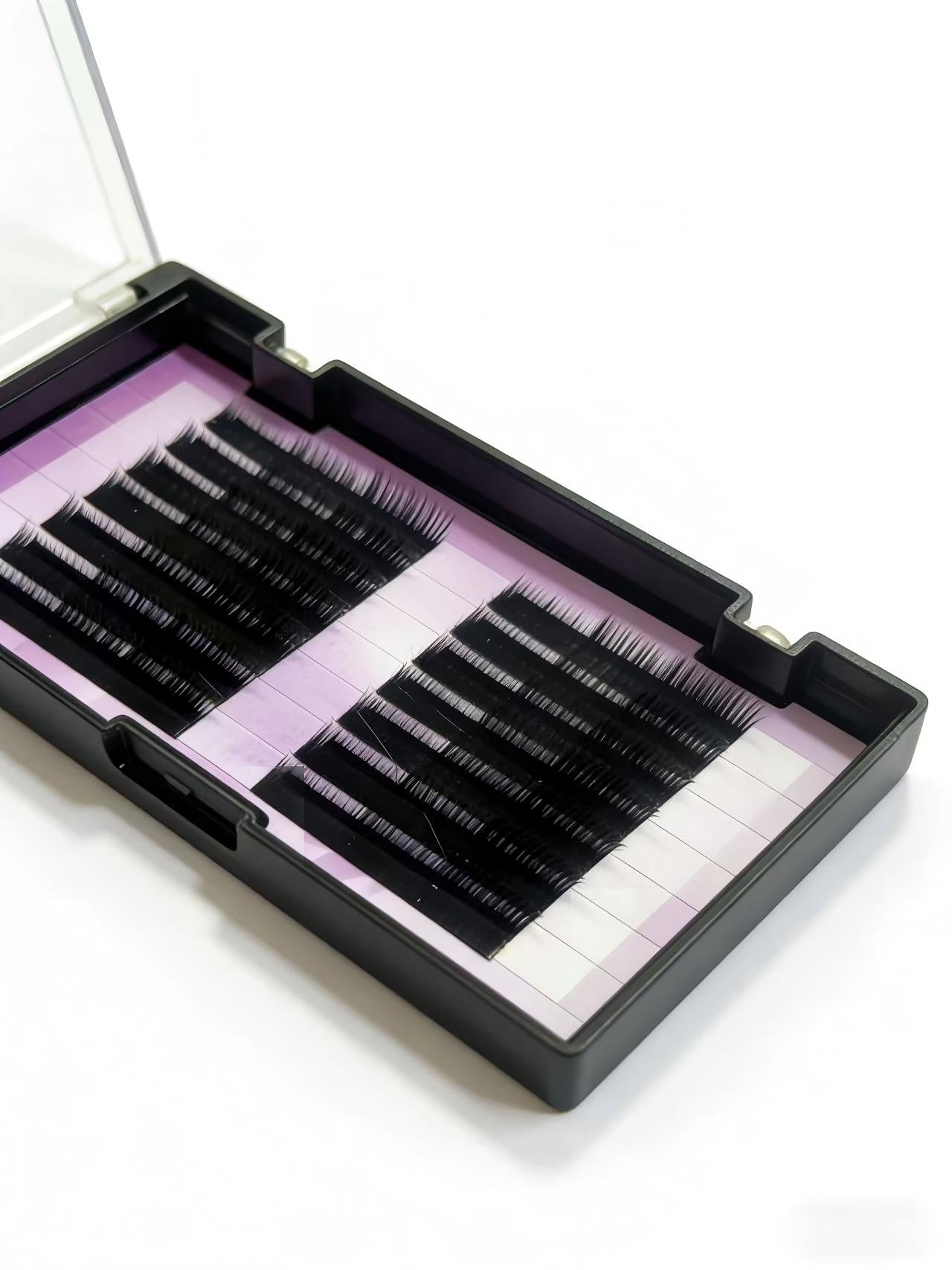 12Rows C/D Curl Black Eyelash Extension 0.07mm Mix 8-12mm Mink Individual Eyelash Lashes High Quality Color Natural Korean Eyelashs
