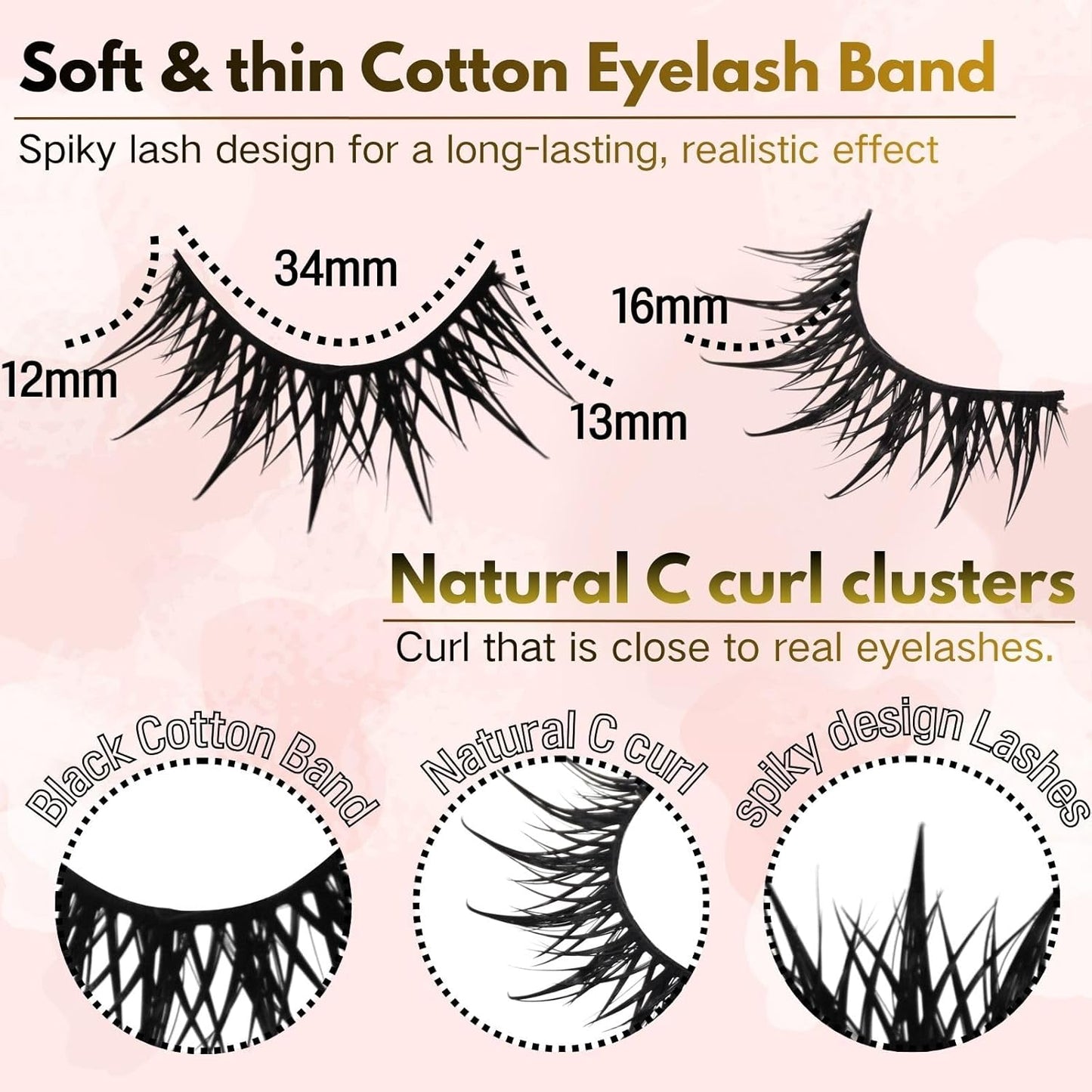 10 Pairs Anime Cat Eye Fluffy Lashes, European Style,Multi-Pair Set, Reusable D Curl, Extra Thick, Professional Makeup For Cosplay And Stage, Dramatic Eye Look, Easy Application For Beginners