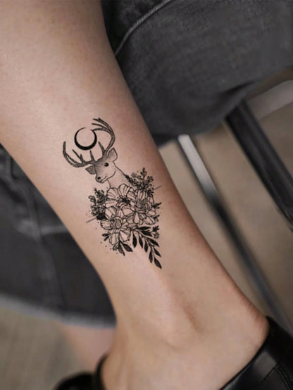 30 Creative Temporary Tattoo Stickers, Suitable For Both Men And Women, Realistic And Waterproof, And Any Place You Want