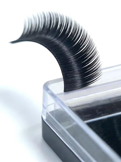 12 Trays Easy Fan Eyelash Extensions C/D Curl 0.03 8-12mm & Mixed Tray Fluffy Eyelash Extensions 2D-10D Self-Fanning Lashes