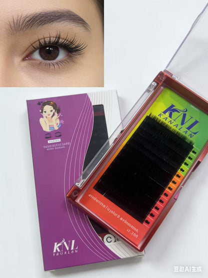 12 Rows L Curl Easy Fan False Eyelash Extensions New Fashion Professional Mink Lashes M Shape Individual Lashes For Makeup Lash Clusters,Eye Lash Clusters,Individual Eyelashes,Lashes,Fake Lashes