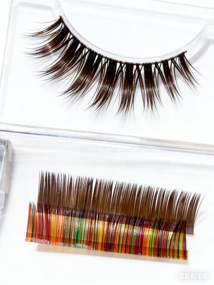 12 Trays Easy Fan Eyelash Extensions C/D Curl 0.03 8-12mm & Mixed Tray Fluffy Eyelash Extensions 2D-10D Self-Fanning Lashes