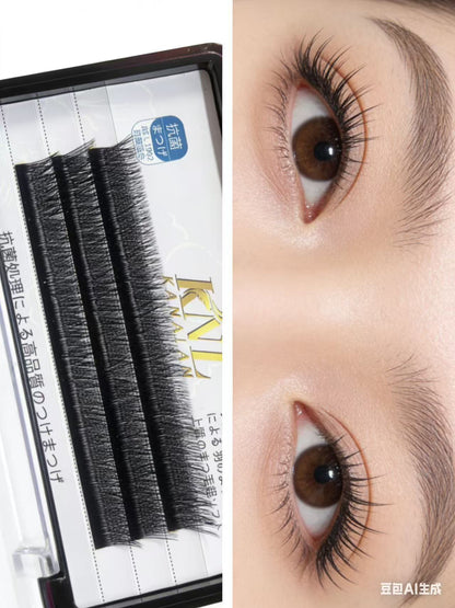YY 3D 4D 5D W Shape Eyelash Extension Hand Woven Soft Light Natural Lashes Premade Volume Fan Eyelashes Lash Clusters,Eye Lash Clusters,Individual Eyelashes,Lashes,Fake Lashes
