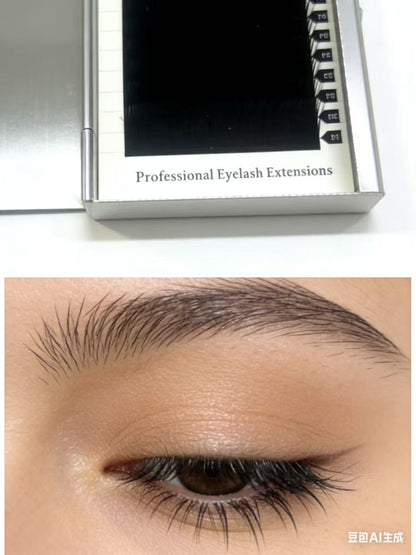 12 Rows L Curl Easy Fan False Eyelash Extensions New Fashion Professional Mink Lashes M Shape Individual Lashes For Makeup Lash Clusters,Eye Lash Clusters,Individual Eyelashes,Lashes,Fake Lashes