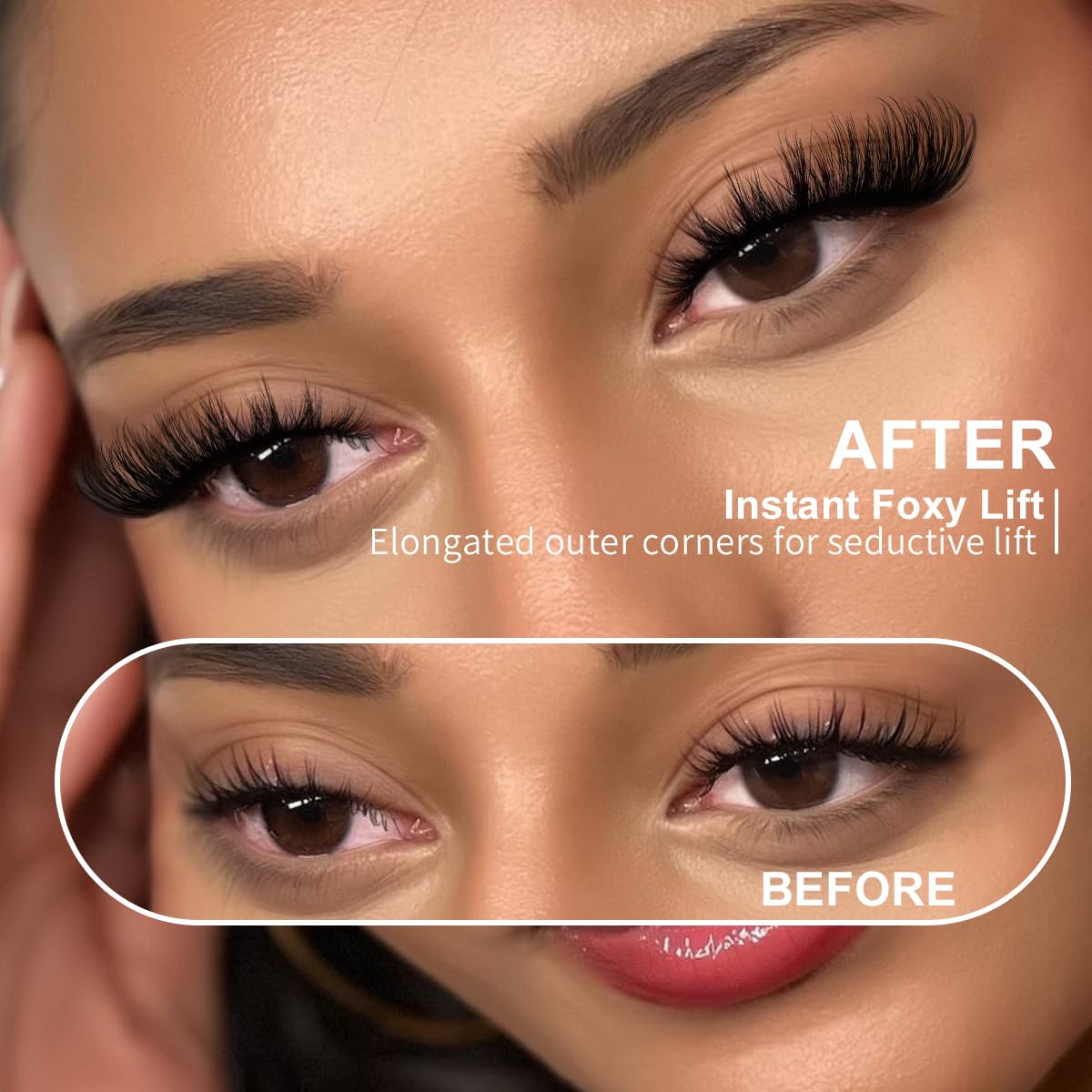 New 7 Pairs D Curl Volume Russian Volume Natural Fluffy Faux Eyelashes, Classic Cat Eye Mink False Eyelashes, Cross Wispy Dramatic Volume 5D Faux Eyelashes, Soft & Natural-Looking Eyelash Extension Makeup For A Natural Look