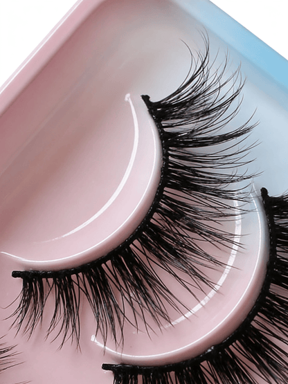 10 Pairs Wet Manga Lashes Cosplay Natural Wispy Fairy Cross Fluffy Eyelash Extensions Makeup Tool Strip Lashes, Lashes, Eyelashes, Fake Lashes