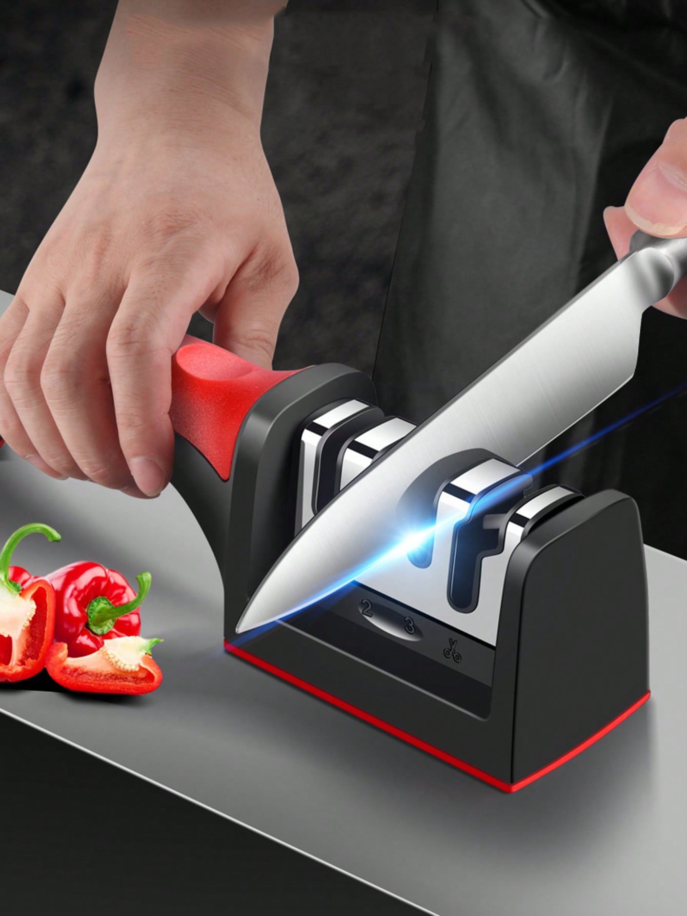 Kitchen Knife Sharpener Specialized Tool for Quick Angle-Setting and Edge-Opening For Household Kitchen Knives and Scissors Sharpening Stone