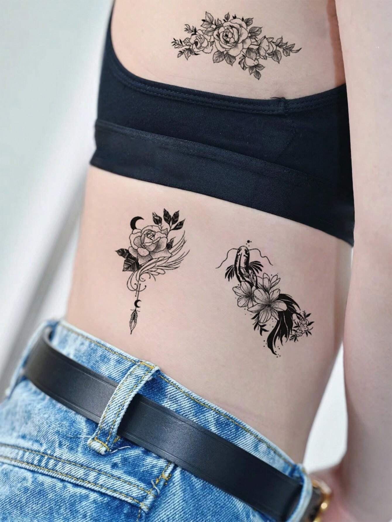 30 Creative Temporary Tattoo Stickers, Suitable For Both Men And Women, Realistic And Waterproof, And Any Place You Want