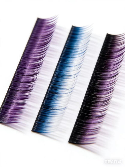  12 Trays Eyelash Extensions C/D Curl 0.09 8-17mm & Mixed Tray Fluffy Eyelash Extensions 2D-10D Self-Fanning Lashes