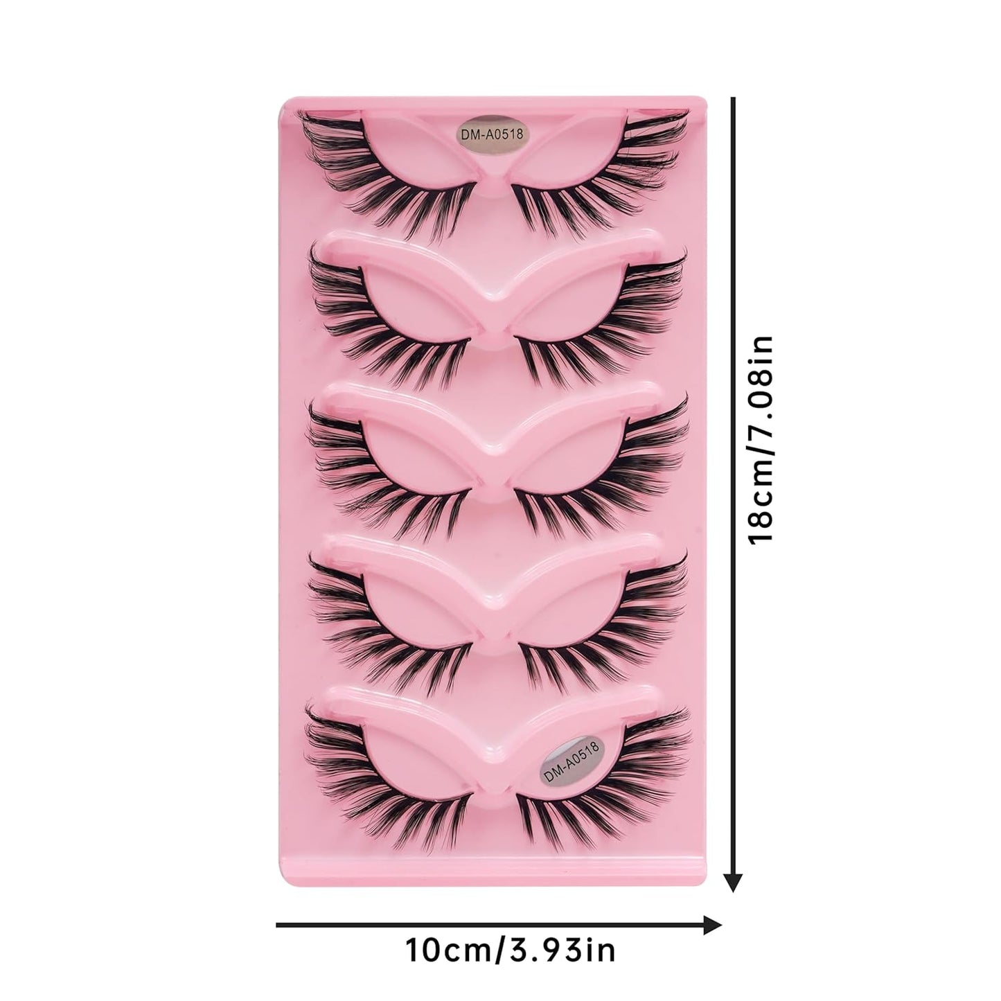 5 Pairs Doll-Like Natural False Eyelashes - Transparent Lash Band Cartoon Style False Lashes, Fairy-Like Design, Perfect For Cosplay - Reusable, Natural Look, Strip Eyelashes, Eyelashes, False Eyelashes