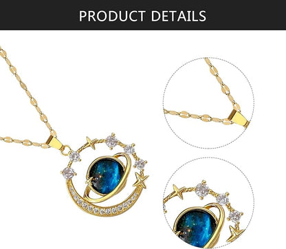 Minimalist Micro-Pavé Diamond Necklace Starlit Planet Collarbone Necklace Elegant and versatile, sophisticated yet affordable Luxurious yet niche, design-forward