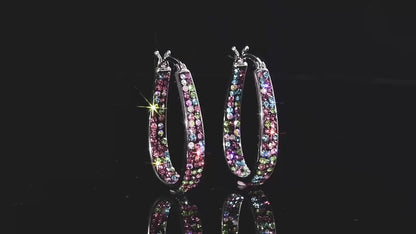 New Zirconia Hoop Earrings Stylish U-Shaped Earrings Minimalist Ear Jewelry Everyday Party Accessories Women's Jewelry